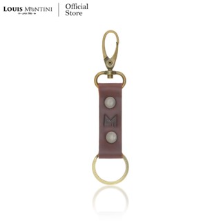 [ส่งด่วนฟรี] Louis Montini พวงกุญแจหนังวัวแท้ KR45
