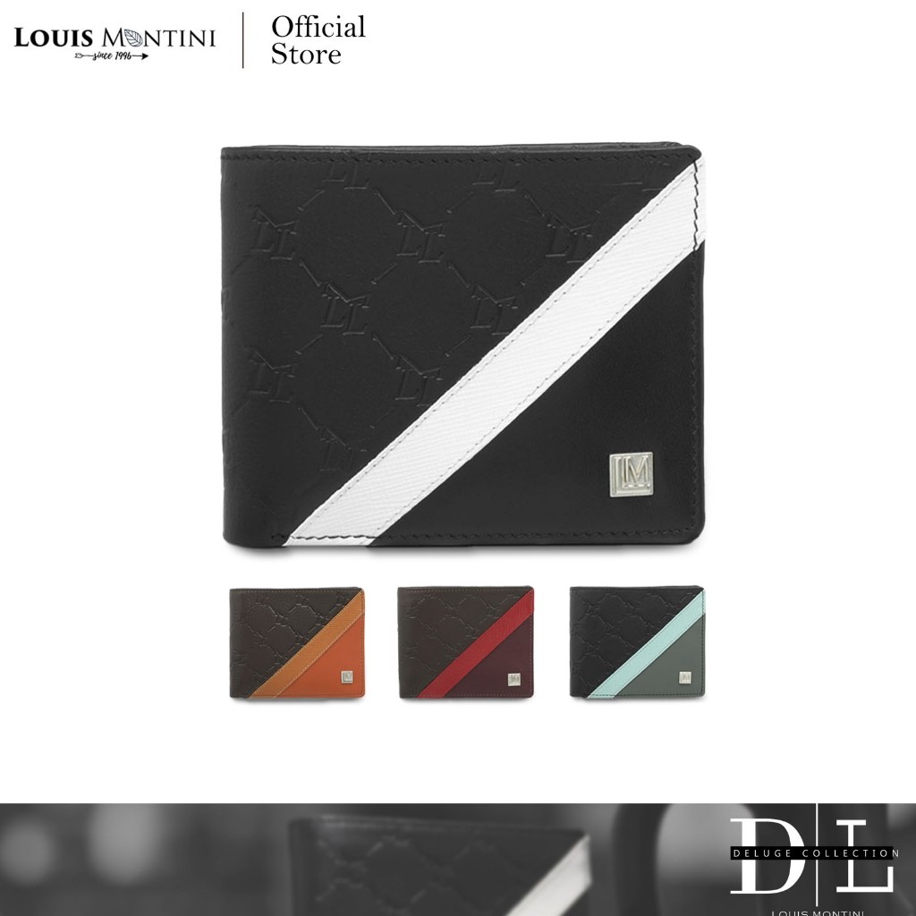 Louis Montini (DL Deluxe) กระเป๋าสตางค์ผู้ชายหนังวัวแท้ Men's Wallet TTM125