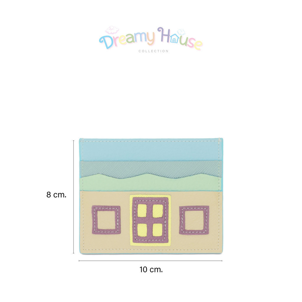 Louis Montini (Dreamy House) กระเป๋าใส่บัตรเครดิต หนังวัวแท้ WK33