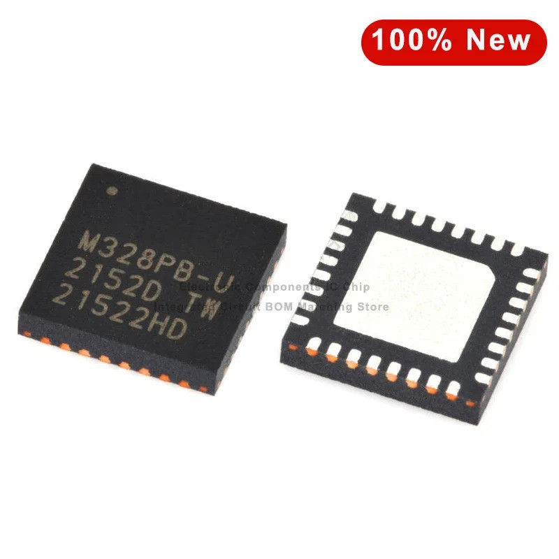 5 ชิ้น M328PB-U ATMEGA328PB-MU ATMEGA328PB-MUR QFN-32 ไมโครคอนโทรลเลอร์ 8 บิต - MCU ATMEGA328PB IND 