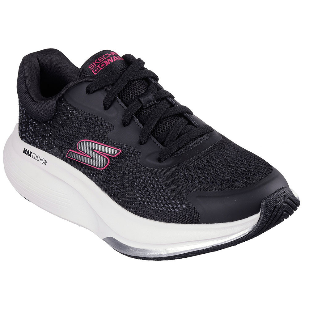 Skechers สเก็ตเชอร์ส รองเท้าผู้หญิง Women GOwalk Max Walker GOwalk Shoes - 125053-BKW - Air-Cooled Goga Mat