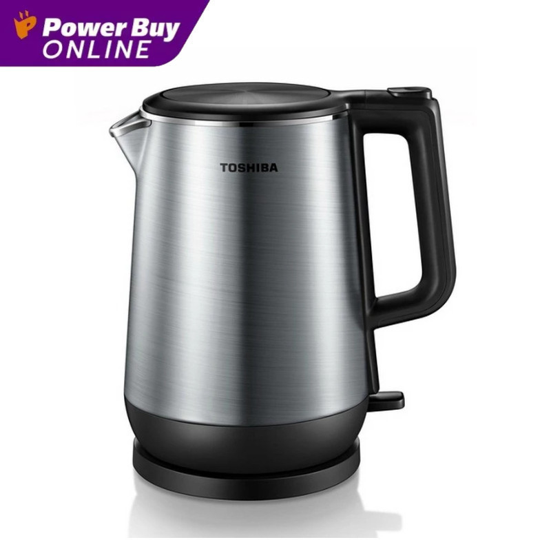 TOSHIBA กาต้มน้ำไฟฟ้า (1800 วัตต์ ,1.7 ลิตร, สีสแตนเลส) รุ่น KT-T17RD1