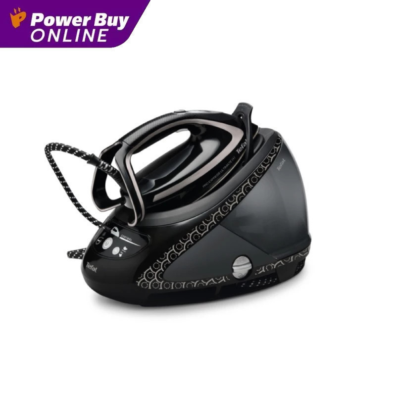 TEFAL เตารีดหม้อต้ม (2830 วัตต์, สีดำ/เงิน) รุ่น GV9612 + โต๊ะรีดผ้า