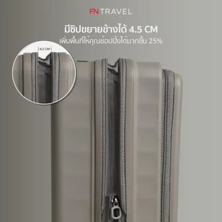 [รับประกัน 5 ปี] ROLLICA กระเป๋าเดินทาง ขนาด 28 นิ้ว รุ่น BERLINN EXTRA PLUS ซิปกันโจรกรรม 2 ชั้น มีระบบล็อค TSA LOCK