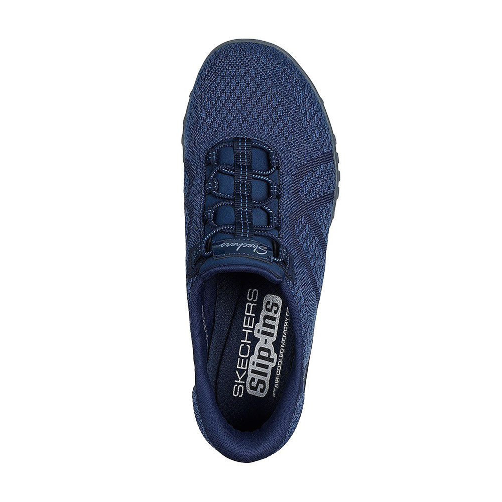 Skechers สเก็ตเชอร์ส รองเท้าผู้หญิง Women Breathe-Easy Active Shoes - 100762-NVY - Air-Cooled Memory Foam