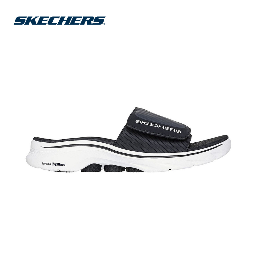 Skechers สเก็ตเชอร์ส รองเท้าแตะผู้ชาย Men On-The-Go GOwalk 7 Sandal Sandals Sandals - 229296-BKW