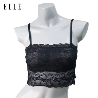 ELLE เสื้อบังทรงLH1827 ตัวสั้น สายดียว ผ้าลุกไม้ทั้งตัว ตาข่ายซับเต้ากันโป๊ สินค้าแท้เกรดA