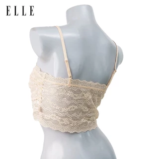 ELLE เสื้อบังทรงLH1827 ตัวสั้น สายดียว ผ้าลุกไม้ทั้งตัว ตาข่ายซับเต้ากันโป๊ สินค้าแท้เกรดA