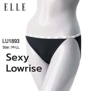 ELLE กางเกงชั้นใน LU1893 ของแท้ แบบ SEXYขอบเอวยางยืด เว้่าต้นขาสูง ทอลาย LOGO ELLE