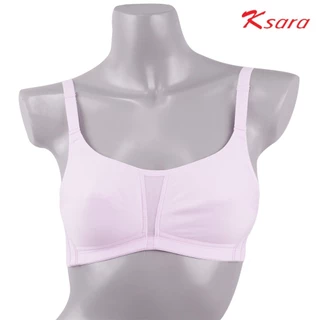 Ksara เสื้อชั้นใน KB3329 ของแท้ เกรด A บราไร้โครง เสริมฟองน้ำแบบตัดต่อ เก็บเนื้อด้านข้าง ตะขอหลัง2แถวปรับ3ระดับ