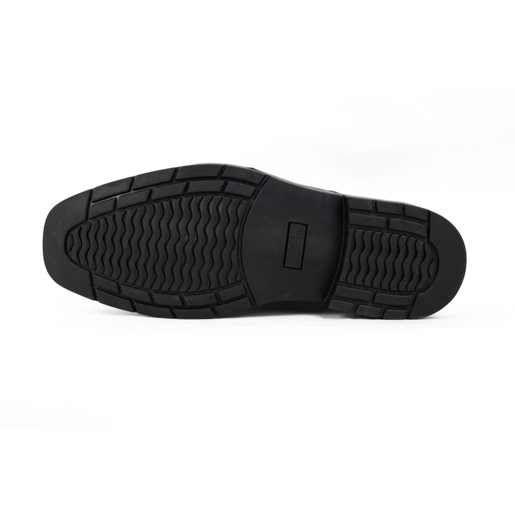 HEAVY SHOES รองเท้าหนังวัวแบบสวม รุ่น PB4505  สีดำ
