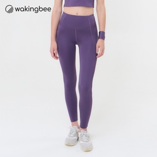 Wakingbee Mellow Leggings (Grape) เลกกิ้งขายาว ออกกำลังกาย ว…