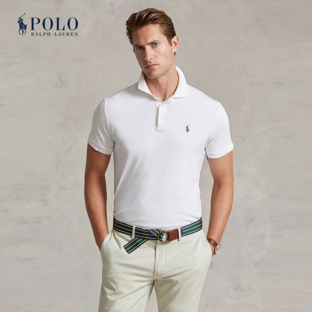 Polo Ralph Lauren เสื้อโปโลผู้ชาย รุ่น MNPOKNI1N821089 สี 100(WHITE)