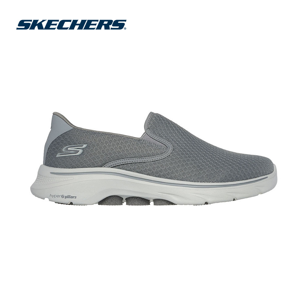 Skechers สเก็ตเชอร์ส รองเท้าผู้ชาย Men GOwalk 7 Walking Shoes - 216646-GRY Air-Cooled Goga Mat