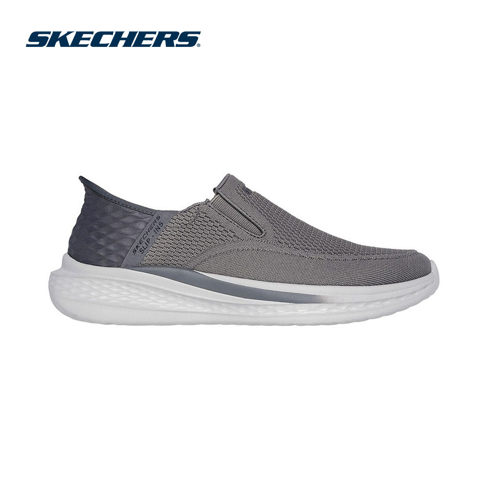Skechers สเก็ตเชอร์ส รองเท้าผู้ชาย Men Slade Usa Street Wear Shoes - 210887-GRY - Air-Cooled Memory 