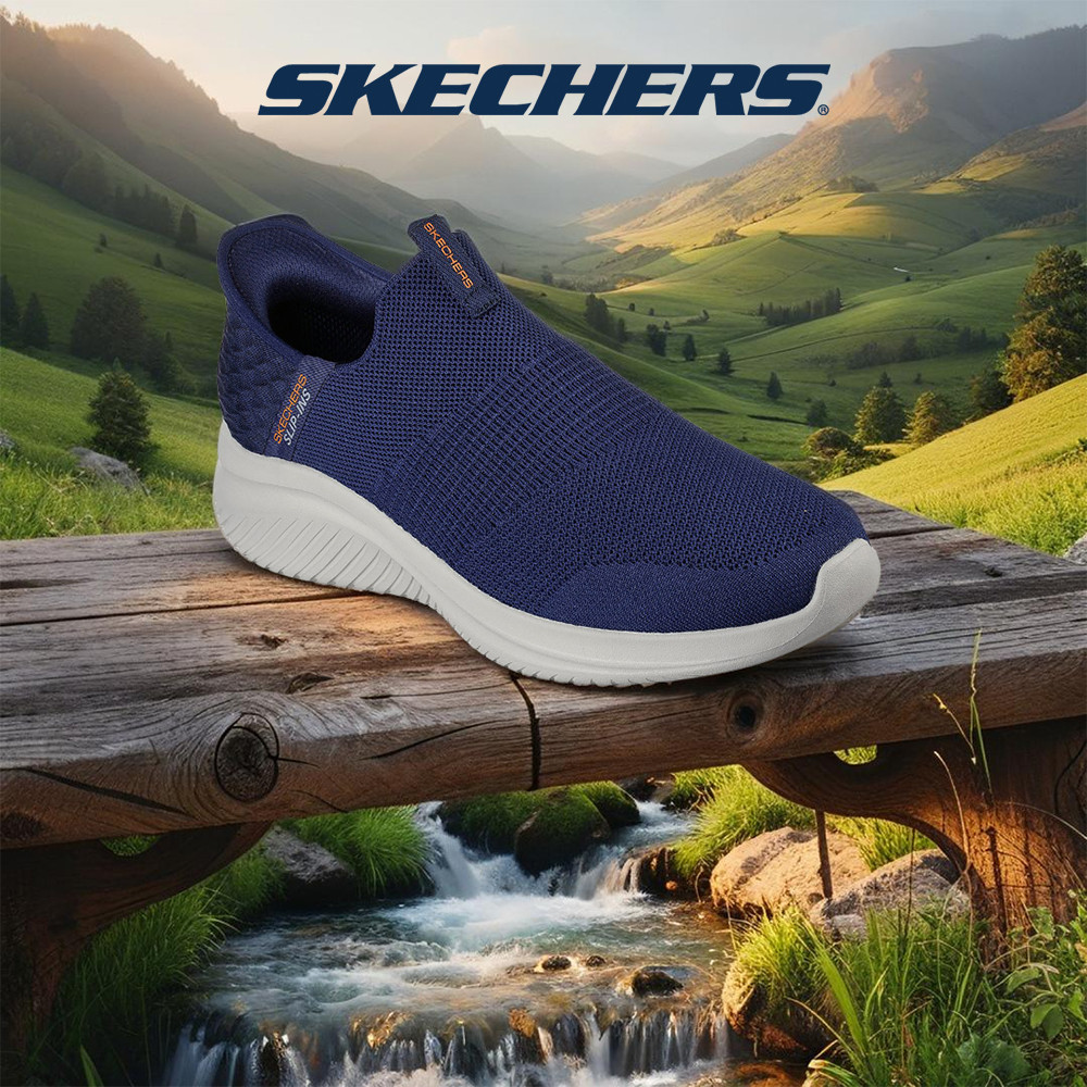 Skechers สเก็ตเชอร์ส รองเท้าผู้ชาย Men Slip-Ins Sport Ultra Flex 3.0 Shoes - 232450-NVY Air-Cooled Memory Foam