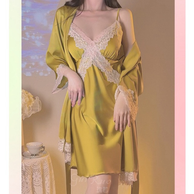 ชุดนอนไม่ได้นอน ชุดนอนเซ็กซี่  ️งานป้ายGuiruo แท้ [มีฟองน้ำ] รุ่น D3789 มาลีน่า  เกรดพรีเมี่ยมแท้