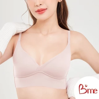 B'me เสื้อชั้นในไร้ขอบ level 1 ฟองบาง รุ่น ME1G32 สีโอลด์โรส โอวัลติน แดง กรม