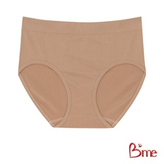 B'me กางเกงในเอวกลาง รุ่น ME7A99 สีโอวัลติน สีเทาเข้ม ฟรีไซซ…