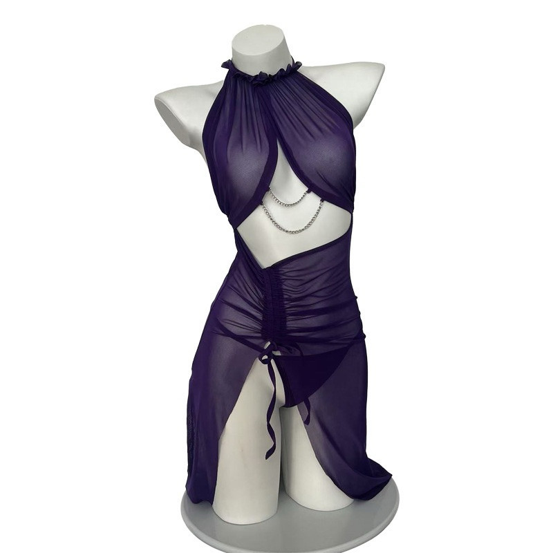 ชุดเดรสซีทรู ชุดนอนไม่ได้นอน เซ็กซี่ DD2171 (K)🎗️เกรดพรีเมี่ยมแท้ - รูปที่ 4