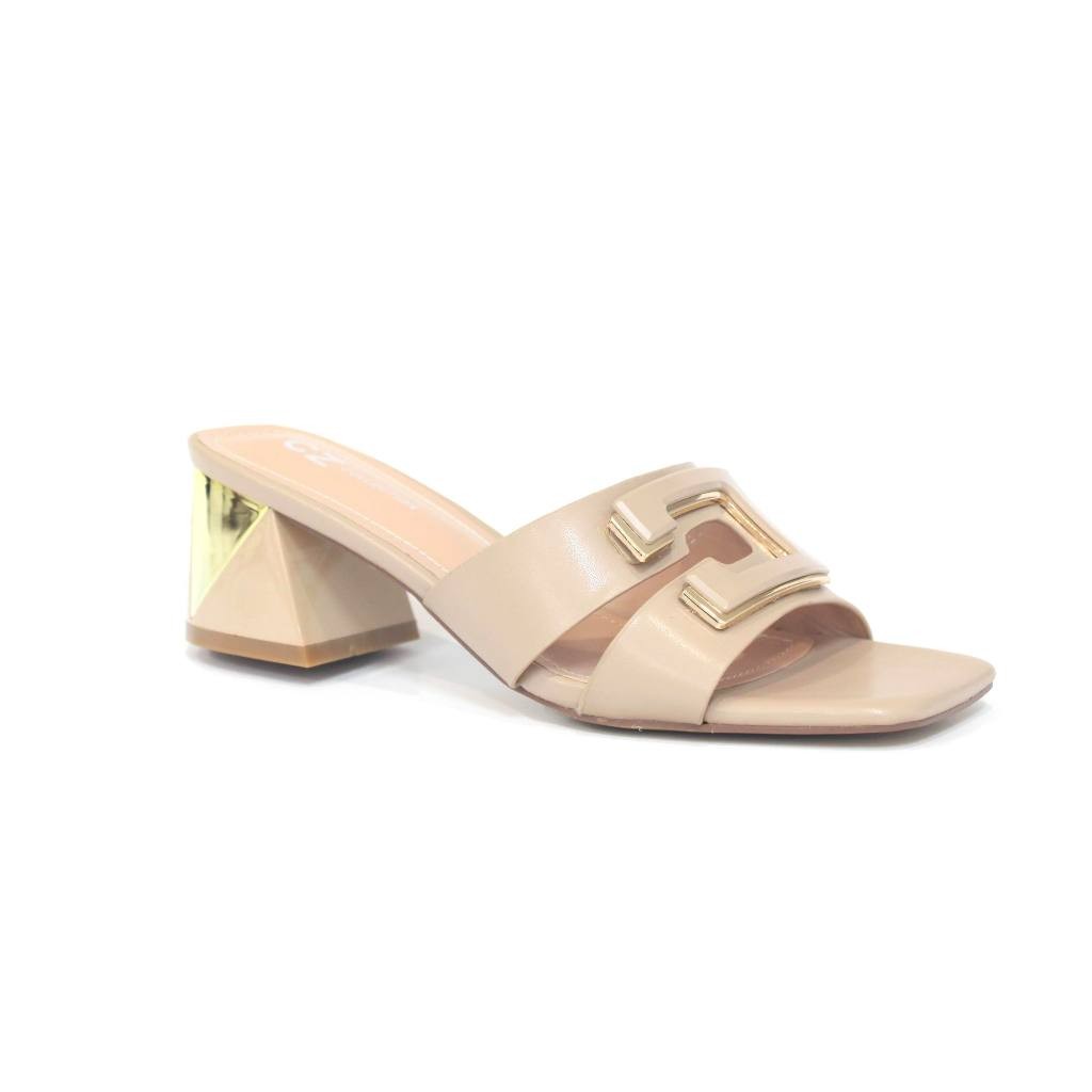 รองเท้าแฟชั่น สีเบจ CZ COLLECTION 56-012