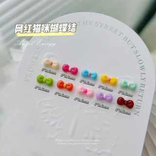 อะไหล่ติดเล็บ โบว์คิตตี้ น่ารักมุมิ 30ชิ้นต่อห่อ