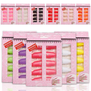 (คละสี)ตัวหนีบนิ้วแช่น้ำยาล้าง ถอดเล็บเจล ล้างเล็บเจล ล้างสีเจล 10ชิ้น อุปกรณ์ทำเล็บ