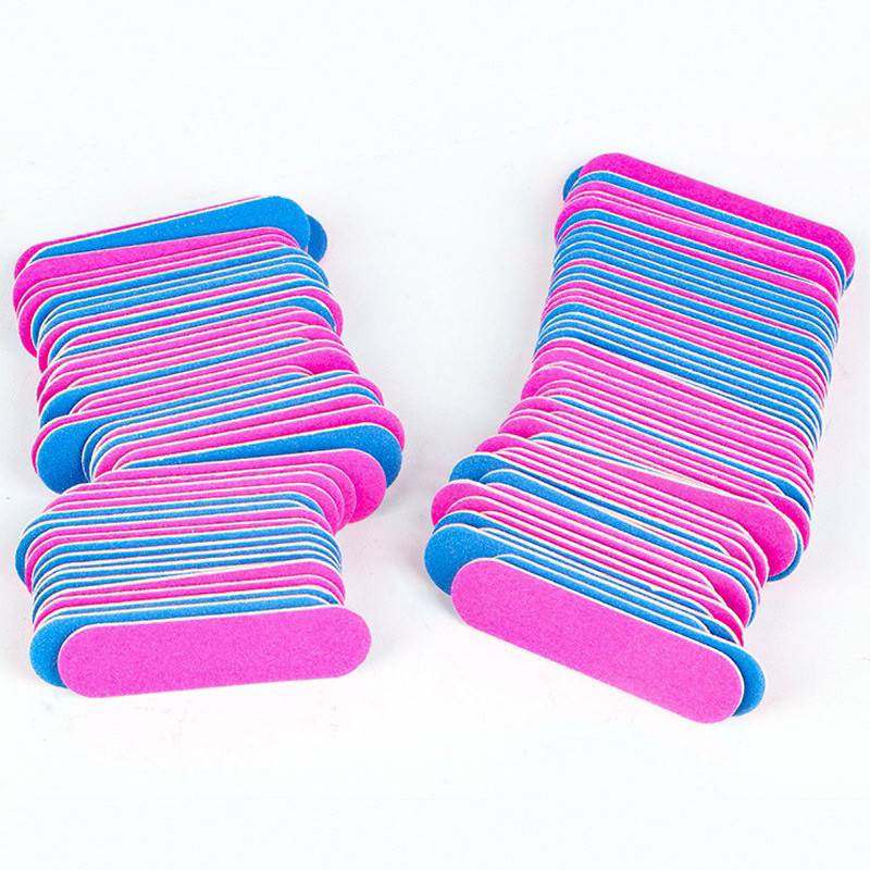 ตะไบเล็บจิ๋ว ขนาด 5 ซม. สีชมพู-น้ำเงิน ชิ้นละ 1 บาท