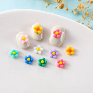 อะไหล่ติดเล็บดอกไม้น่ารักมินิมอล 100ชิ้น/ห่อ สินค้าพร้อมส่งในไทย