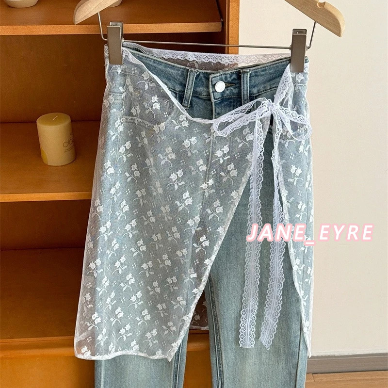 ✨การจัดส่งที่รวดเร็ว✨ อเนกประสงค์ผ้าลูกไม้กระโปรงผ้าโปร่งส่วนต่อเสื้อตัวต่อเสื้อชิ้นเดียวกระโปรงปักที่หรูหรา JN - รูปที่ 3