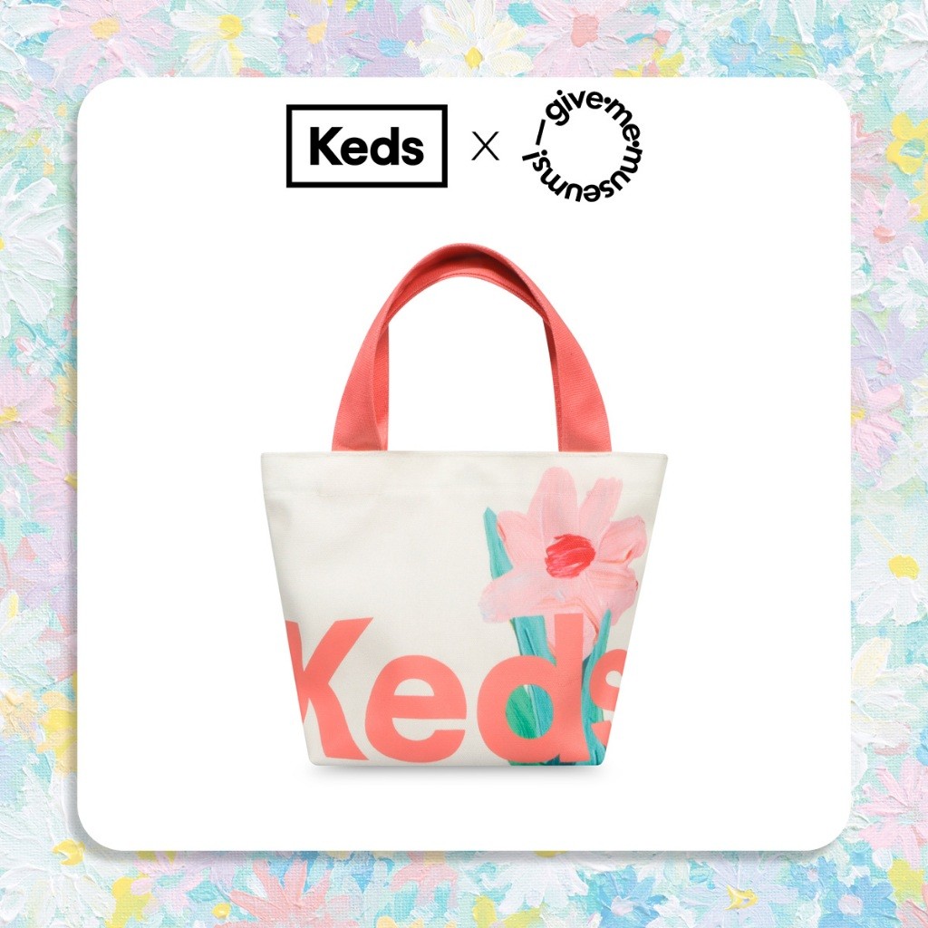 KEDS กระเป๋า รุ่น THE KEDS MINI BAG X GMMS ดอกไม้สีชมพู ( S25ACB06003 )