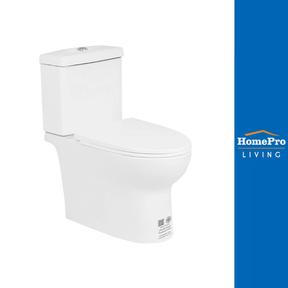 MOYA สุขภัณฑ์ 2 ชิ้น 013 3/6 ลิตร สีขาว จัดส่งโดย HomePro ชักโครก โถส้วม