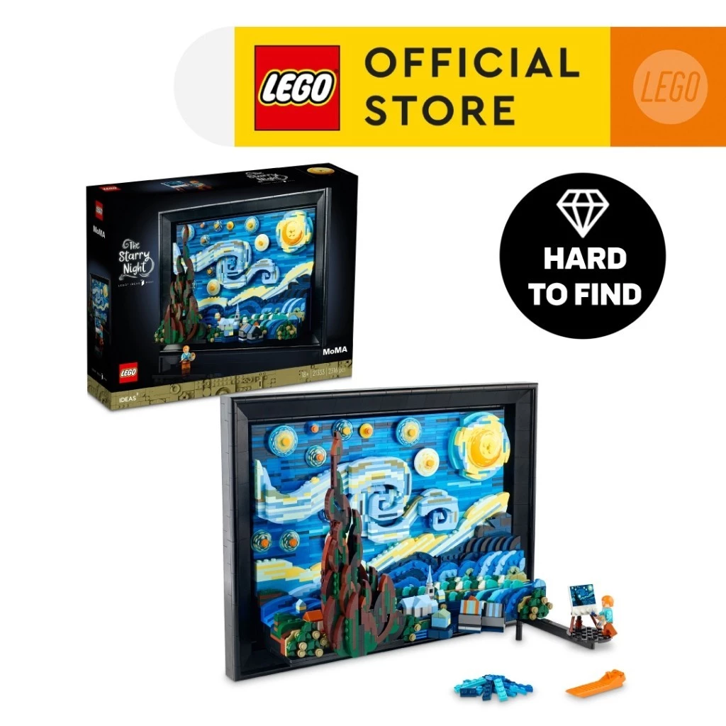LEGO Ideas 21333 Vincent van Gogh - The Starry Night (2316pcs.), Building Blocks, Kids Toy