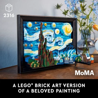 LEGO Ideas 21333 Vincent van Gogh - The Starry Night (2316pcs.), Building Blocks, Kids Toy