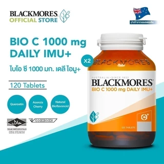 [Pack 2 ชิ้น] Blackmores Bio C 1000mg Daily Imu+ (120 tabs) แบลคมอร์ส ไบโอ ซี 1000 มก. เดลี ไอมู+ (120 เม็ด)