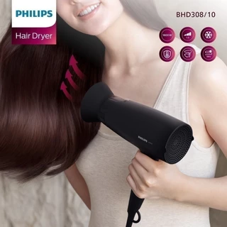 Philips ฟิลิปส์ ไดร์เป่าผม 1600W พับเก็บได้ รุ่น BHD308/10