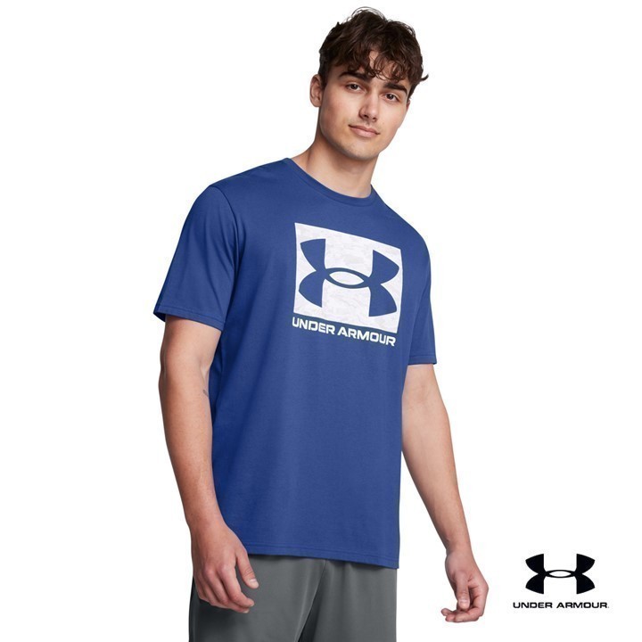 Under Armour เสื้อแขนสั้น UA ABC Camo Boxed Logo สำหรับผู้ชาย