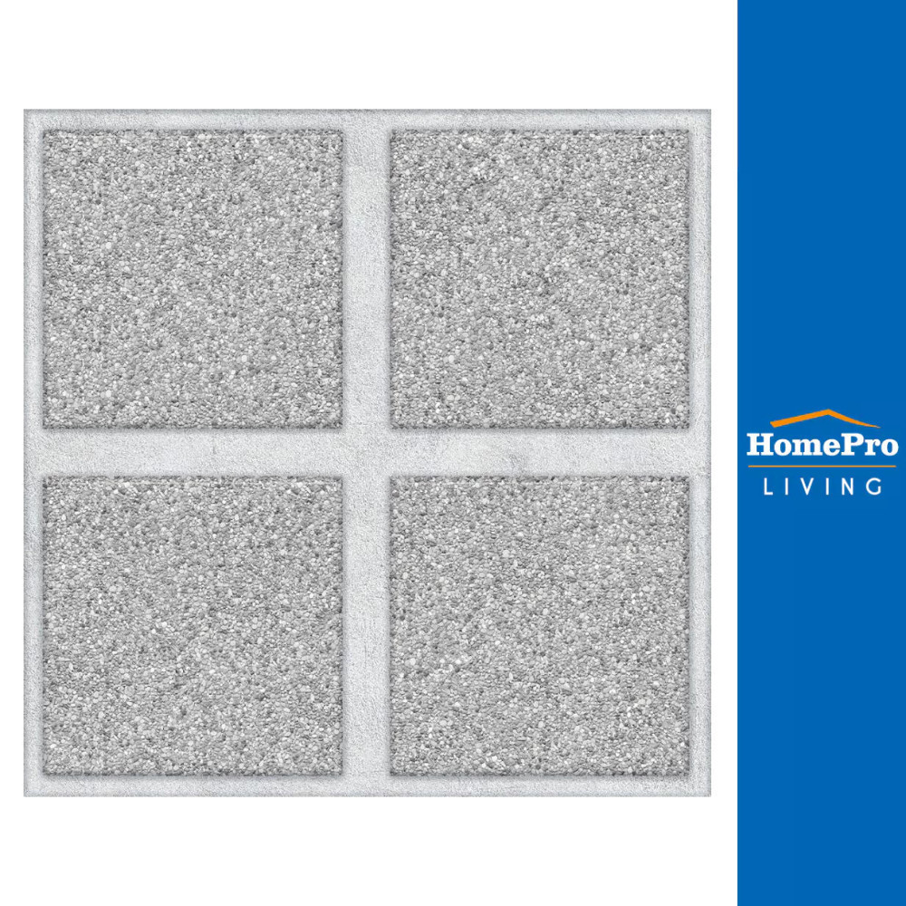 ภูผา กระเบื้องพื้น 16x16 นิ้ว โรซิโอ้ สโตน เทา PM 0.96M2 จัดส่งโดย HomePro