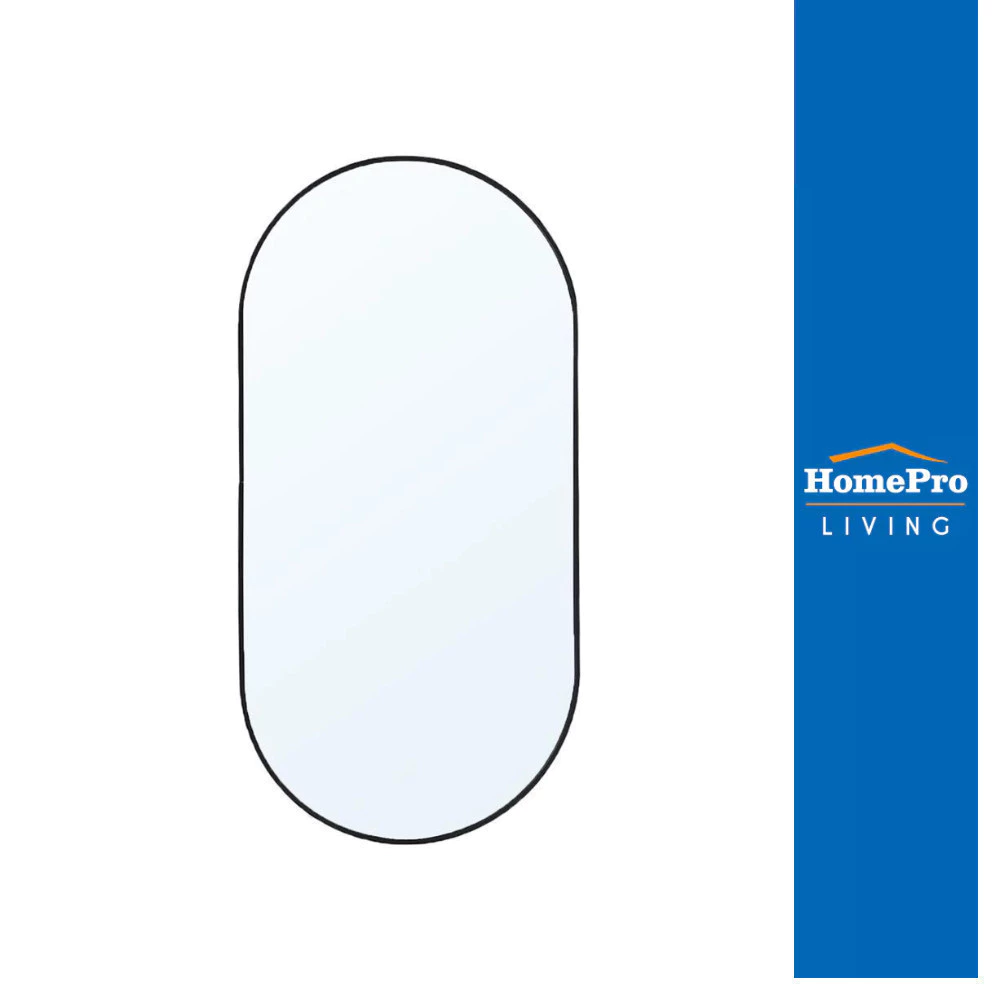 MOYA กระจกเงาตกแต่ง AL058-OV 50x100 ซม. สีดำ จัดส่งโดย HomePro
