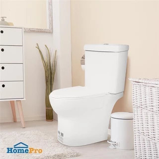 MOYA สุขภัณฑ์ 2 ชิ้น 013 3/6 ลิตร สีขาว จัดส่งโดย HomePro ชักโครก โถส้วม