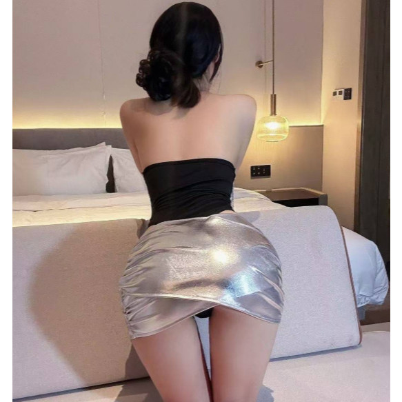 👗พร้อมส่งจากไทย‼️ 👙คอสเพลย์ ชุดเดรสบอดี้สูทเกาะอกเซ็กซี่  พร้อมกระโปรง #452 - รูปที่ 3