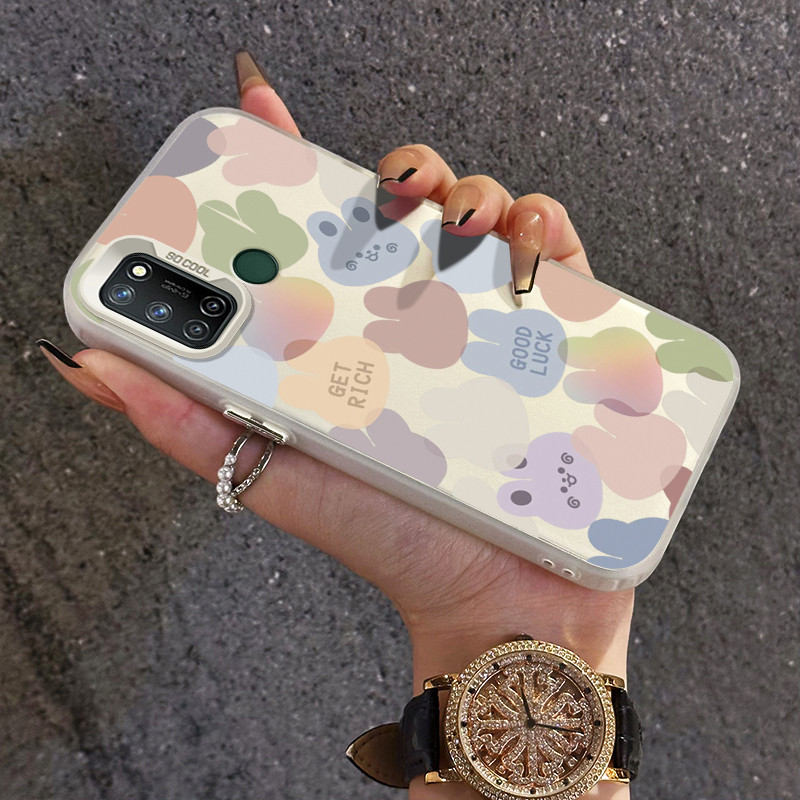 เคสสำหรับ Realme 7i C17 เคสป้องกันการกระแทกโปร่งใสสำหรับเคสโทรศัพท์มือถือ
