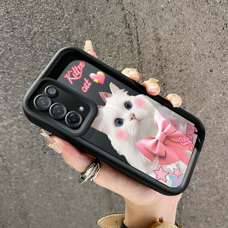 เคสสำหรับ OPPO A74 A95 F19 F19s เคสมือถือลายแมวน่ารัก