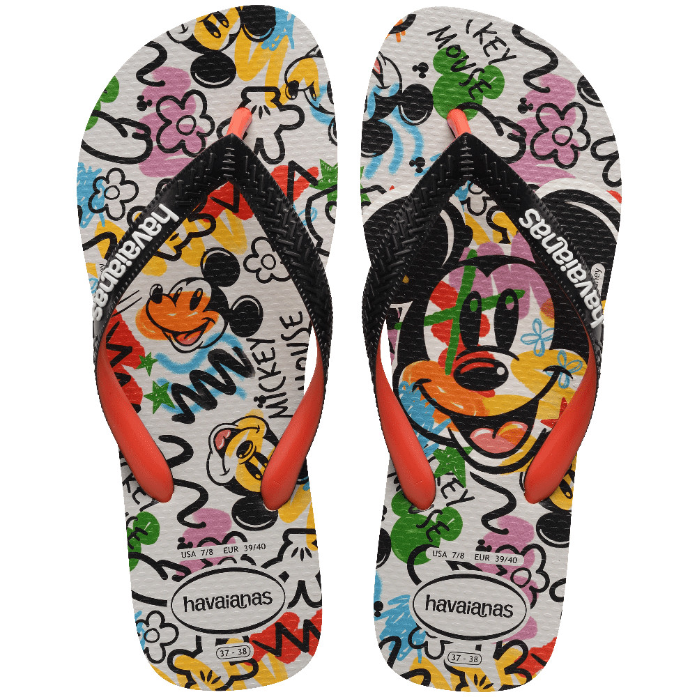 HAVAIANAS รองเท้าแตะ DISNEY STYLISH CREAM/ORANGE 41235007461U_F4CMOR