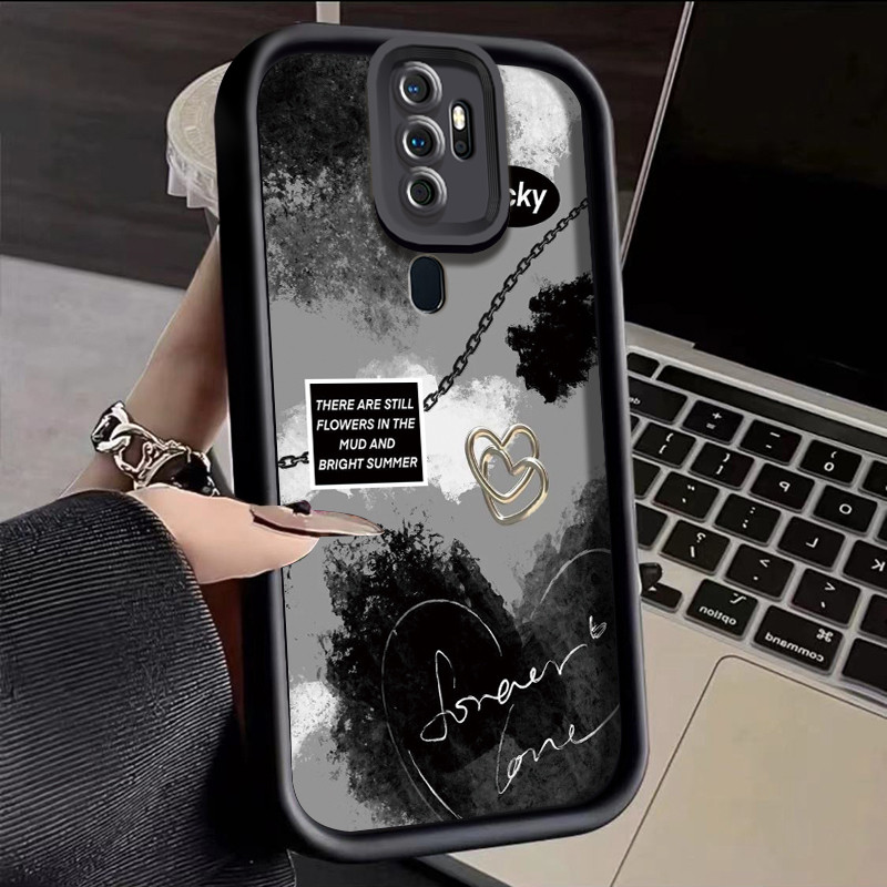 เคสสำหรับ OPPO A5 2020 OPPO A9 2020 เคสโทรศัพท์ซิลิโคนแฟชั่นพร้อมเปลือกนุ่มดูดซับแรงกระแทก