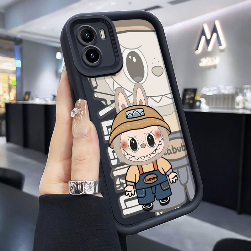 เคสสำหรับ VIVO Y15S Y15A Y01 เคสโทรศัพท์กันกระแทกซิลิโคนเนื้อนิ่มลายกระต่ายสุดสร้างสรรค์