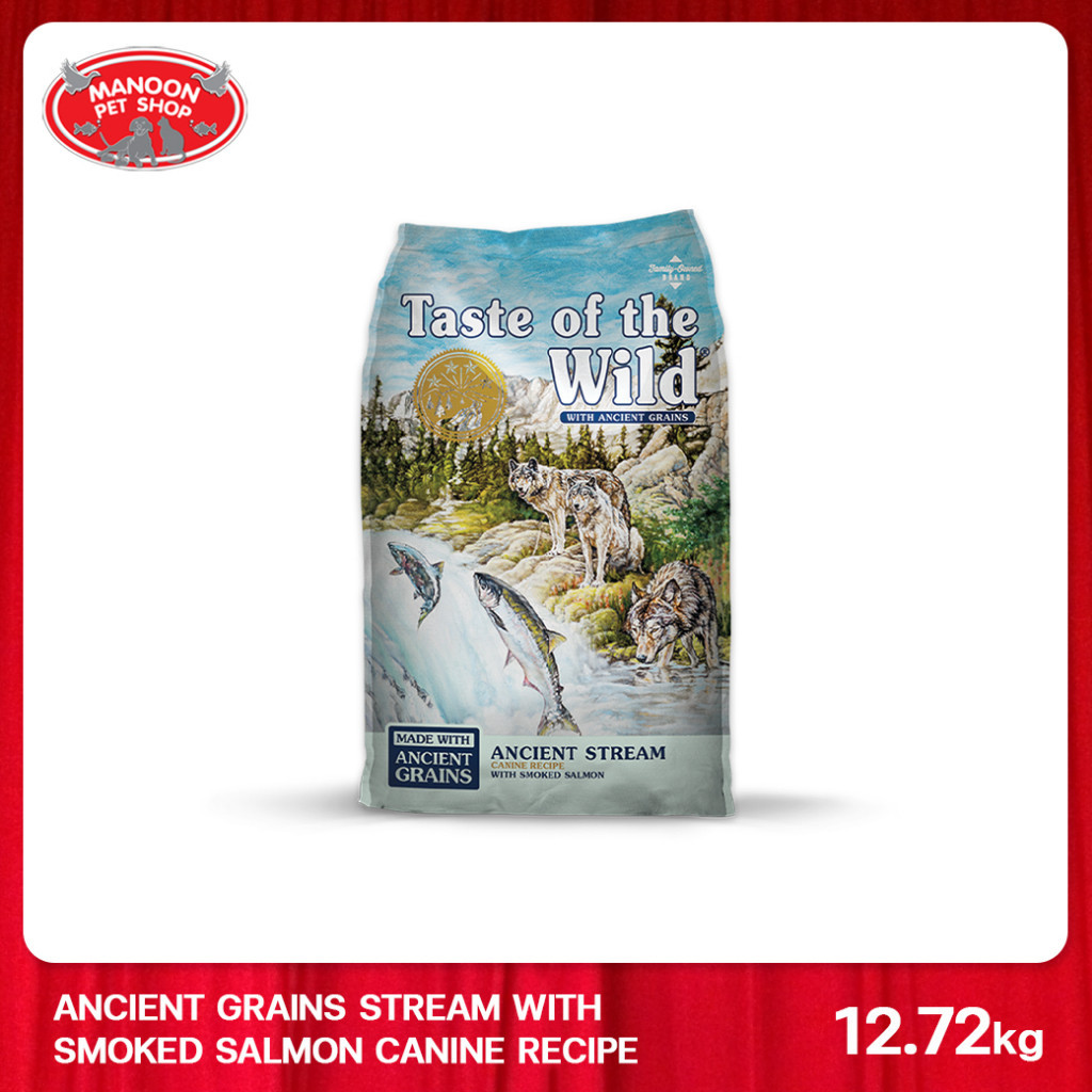 [MANOON] TASTE OF THE WILD Ancient Grains Stream with Smoked Salmon Canine Recipe 12.7kg