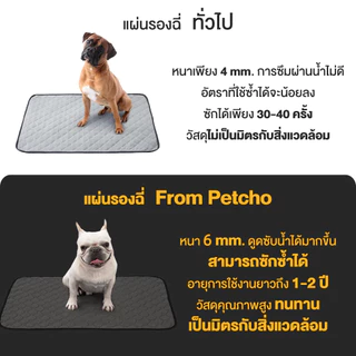 PetStern แผ่นรองฉี่หมา แผ่นฝึกขับถ่าย ซักได้ แผ่น สามารถใช้ซ้ำได้