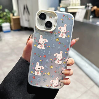 เคสสำหรับ OPPO A5 A3s A12e A7 A5s A12 A12s A11k Realme C1 เคสป้องกันเคสมือถือโปร่งแสงกระต่ายหมี