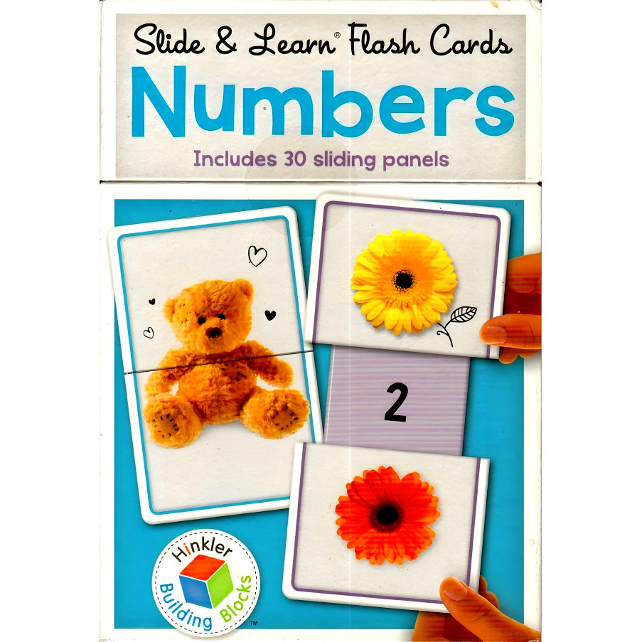 BBW หนังสือ BUILDING BLOCKS SLIDE & LEARN FLASHCARDS NUMBERS
